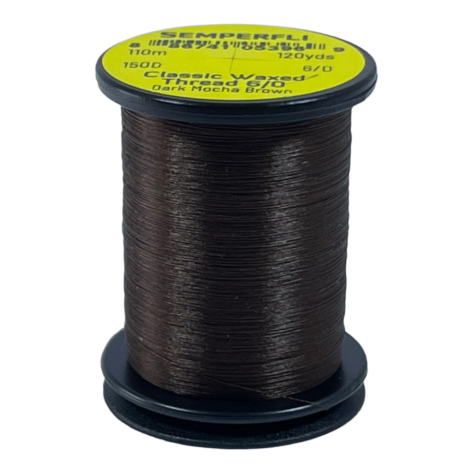 Semperfli Classic Waxed Thread 6/0 110m (120 Yards) Dark Mocha Brown